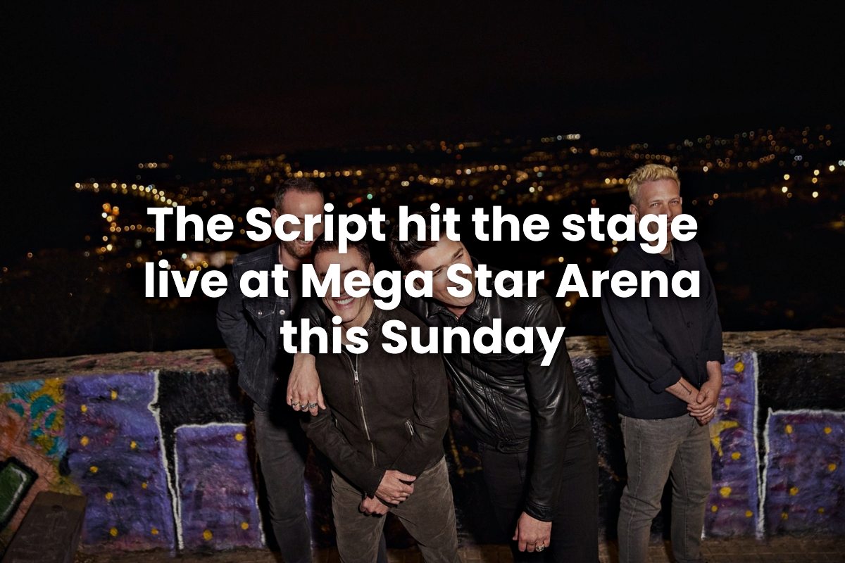 The Script hit the stage live at Mega Star Arena this Sunday